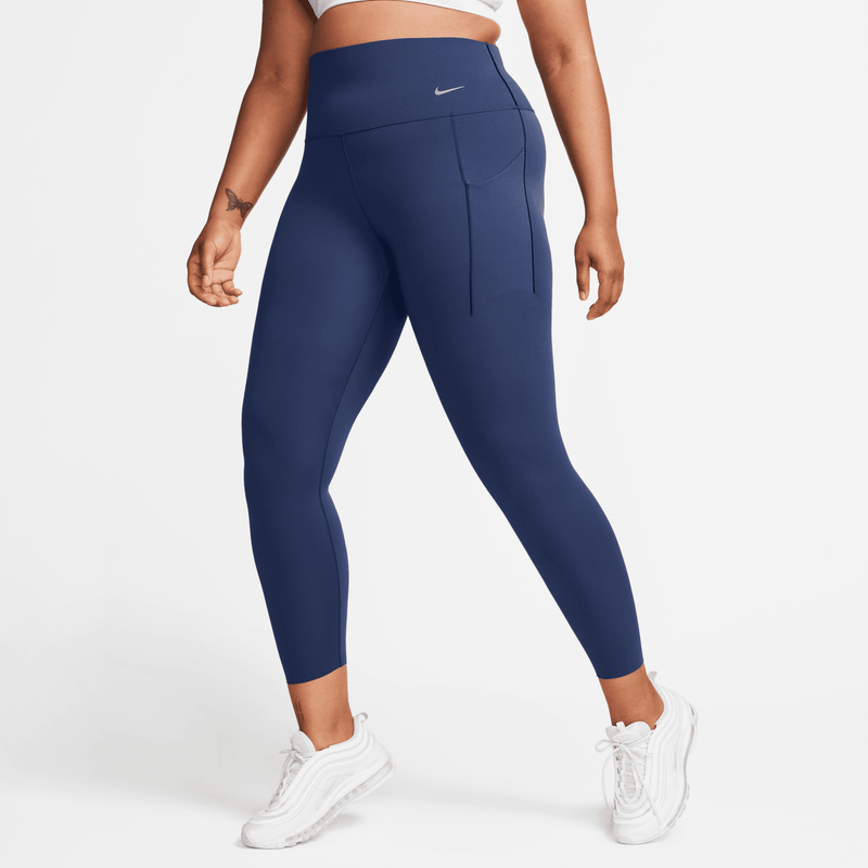 Women's Universa Medium-Support High-Waisted 7/8 Leggings (410 - Midnight Navy/Black)