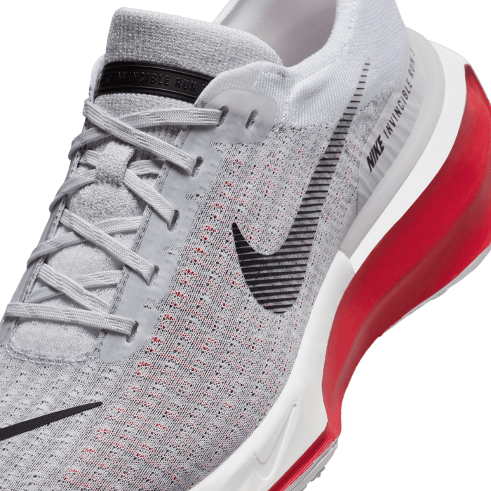 Men’s ZoomX Invincible Flyknit 3 (102 - White/Black-Fire Red-Cement Grey)