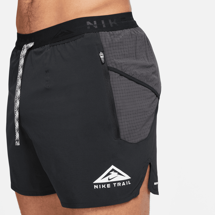 Men's Trail Second Sunrise 5" Brief-Lined Shorts (010 - Black/Dark Smoke Grey/White)