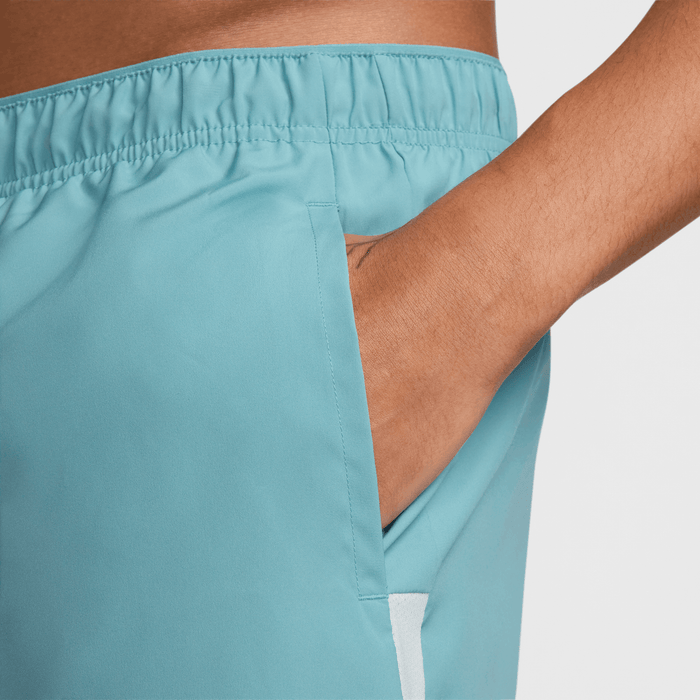 Men's DRI-FIT Challenger 5" Brief-Lined Shorts (464 - Denim Turqoise/Glacier Blue/Reflective Silver)
