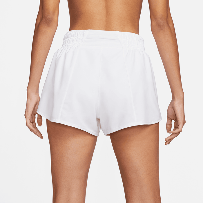 Women's DRI-FIT One Mid-Rise 3" Shorts (100 - White/Reflective Silver)