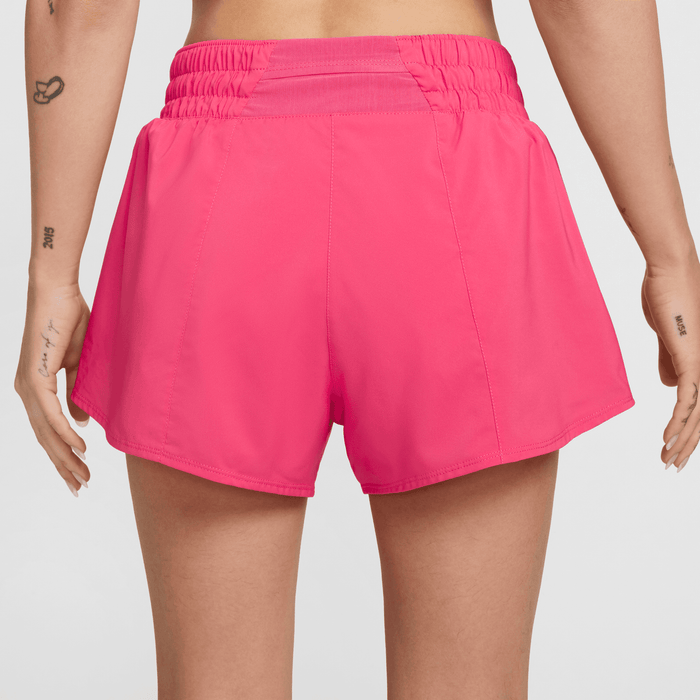 Women's DRI-FIT One Mid-Rise 3" Shorts (629 - Aster Pink/Reflective Silver)