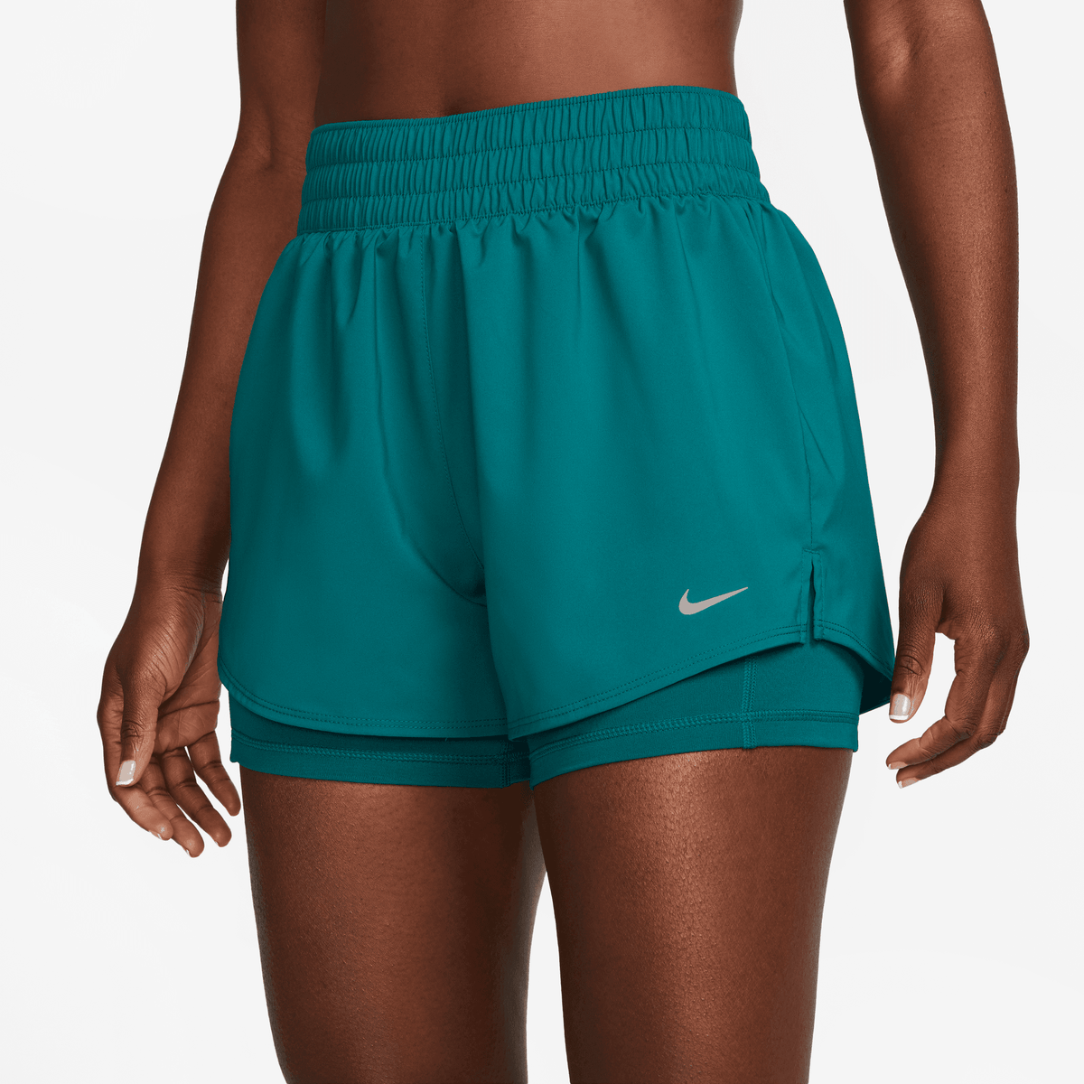 Women's DRI-FIT One High-Waisted 3 2-in-1 Shorts (381 - Geode Teal/Re — TC  Running Co