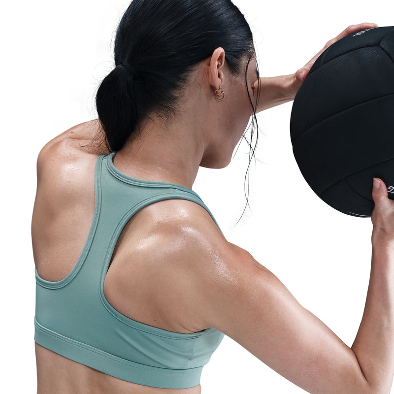 Women’s Swoosh Medium Support Sports Bra (017 - Cannon/White)