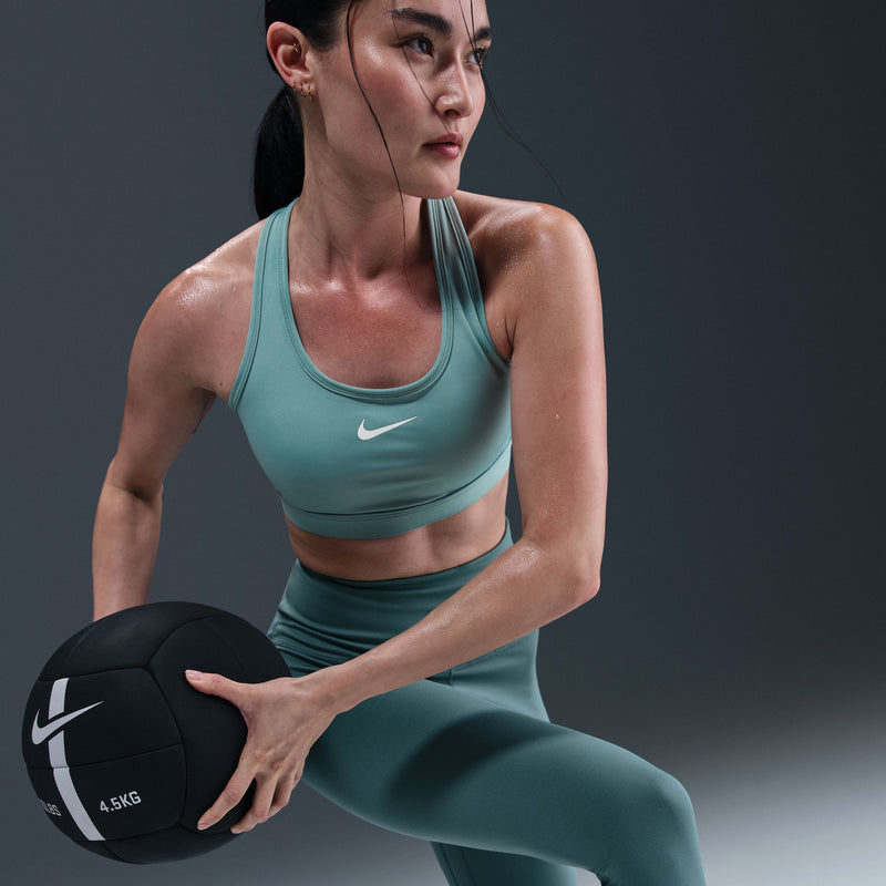 Women’s Swoosh Medium Support Sports Bra (017 - Cannon/White)