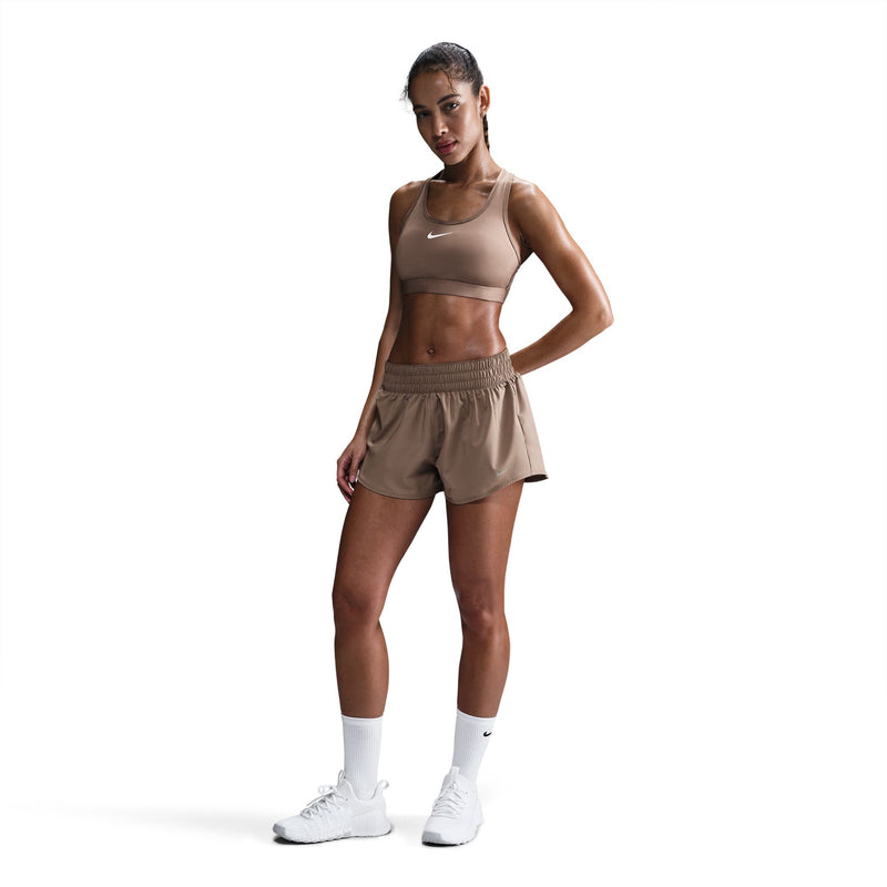Women’s Swoosh Medium Support Sports Bra (233 - Mink Brown/White)