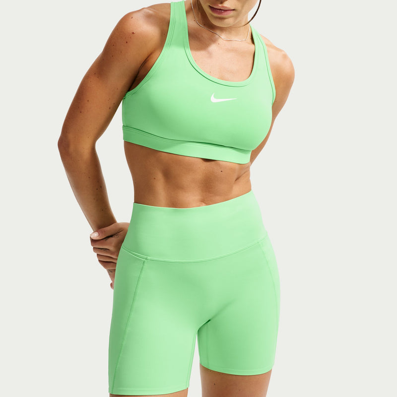 Women’s Swoosh Medium Support Sports Bra (336 - Illusion Green/White)