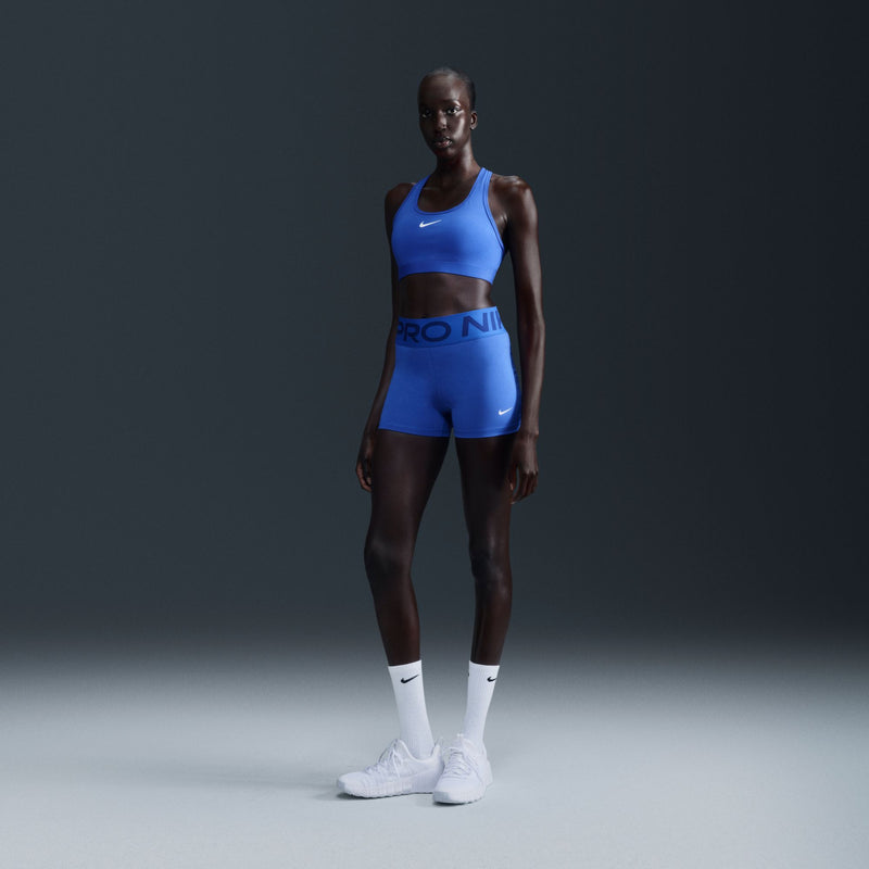 Women’s Swoosh Medium Support Sports Bra (405 - Hyper Royal/White)