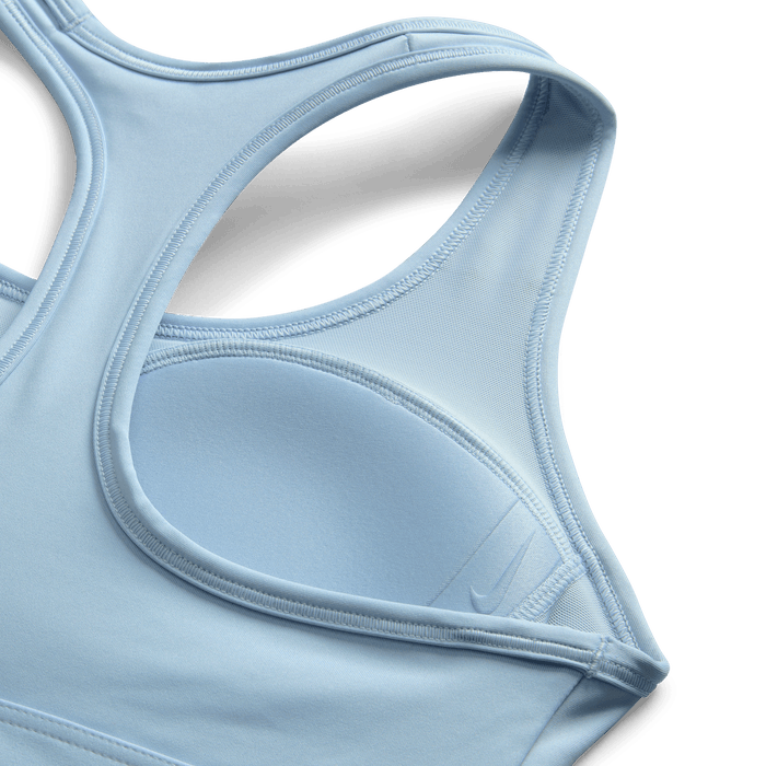 Women’s Swoosh Medium Support Sports Bra (440 - Light Armory Blue/White)