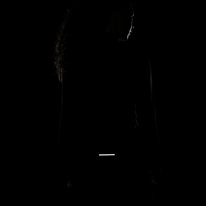 Women's DRI-FIT Swift Element UV 1/4-Zip Running Top (010 - Black/Reflective Silver)