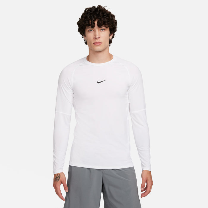 Men's Dri-FIT Slim Long-Sleeve Fitness Top (100 - White/Black)