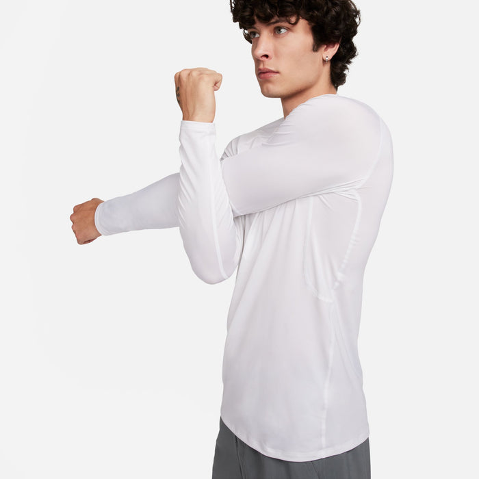 Men's Dri-FIT Slim Long-Sleeve Fitness Top (100 - White/Black)