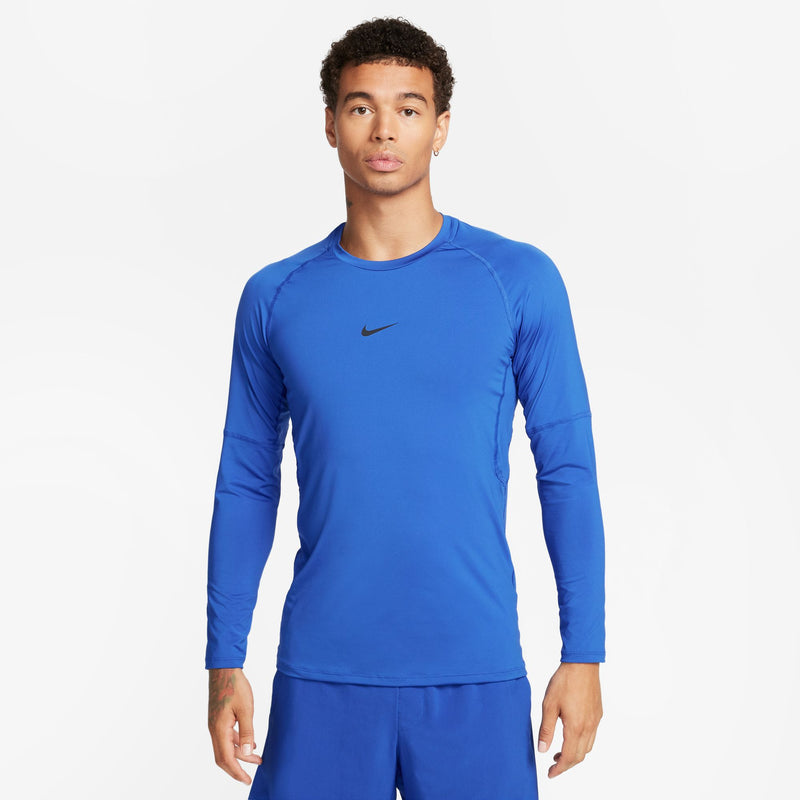 Men's Dri-FIT Slim Long-Sleeve Fitness Top (480 - Game Royal/Black)