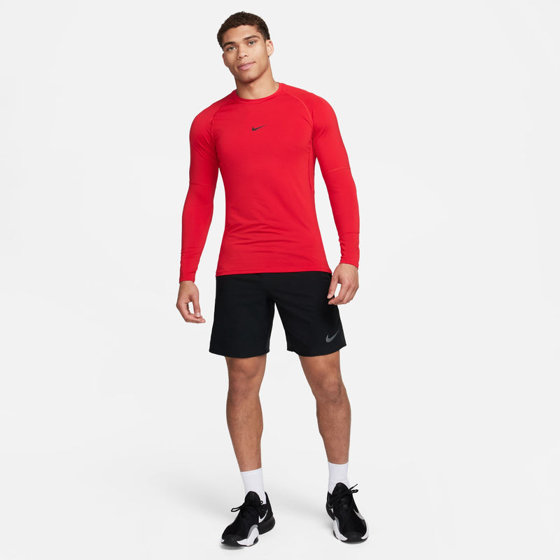 Men's Dri-FIT Slim Long-Sleeve Fitness Top (657 - University Red/Black)