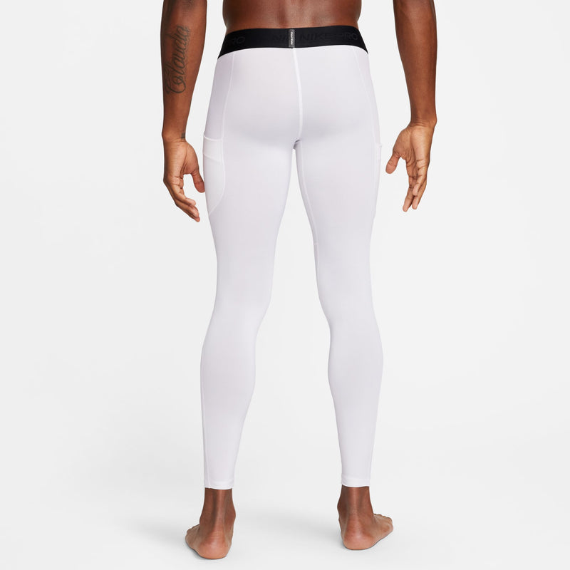 Men's Pro DRI-FIT Fitness Tights (100 - White/Black)