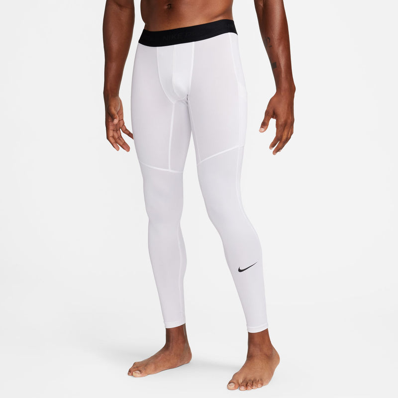 Men's Pro DRI-FIT Fitness Tights (100 - White/Black)