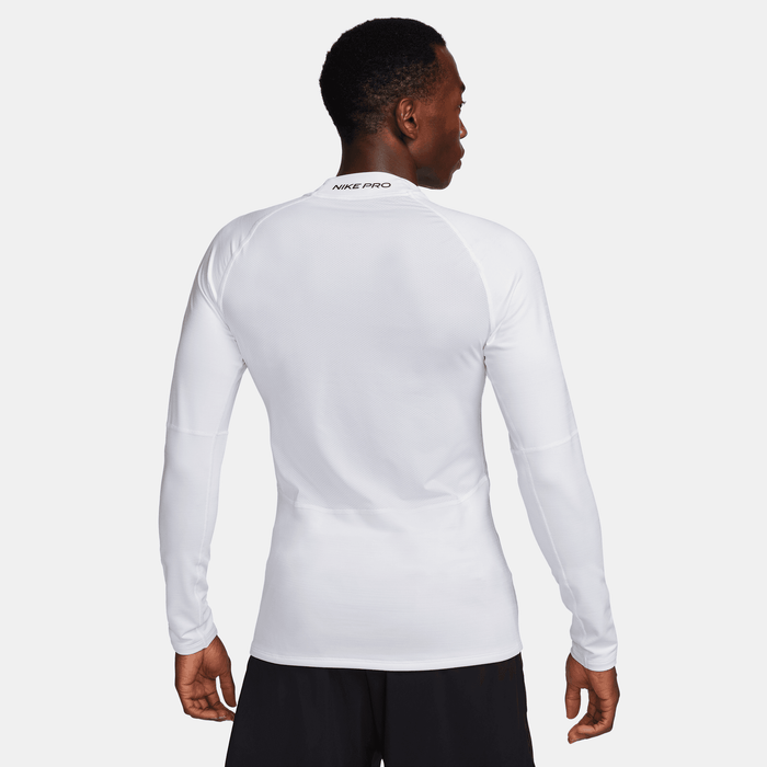 Men's Dri-FIT Warm Long-Sleeve Fitness Mock (100 - White/Black)