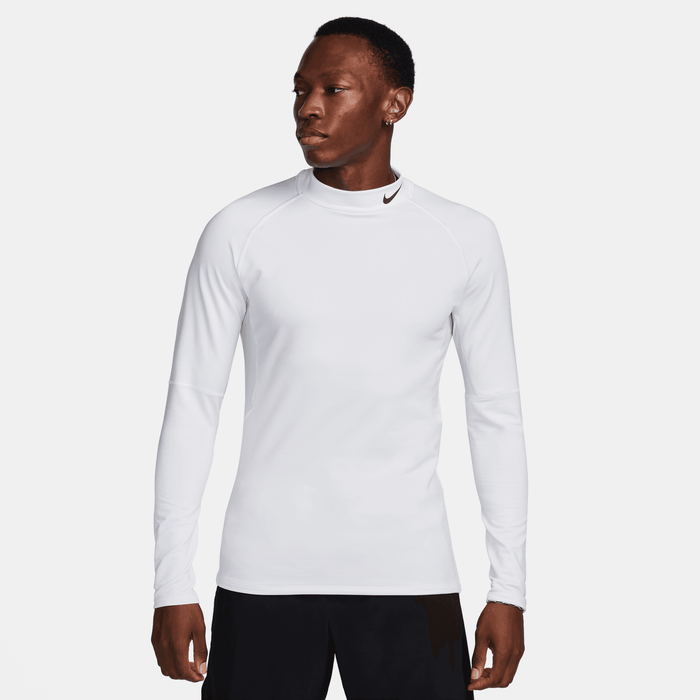 Men's Dri-FIT Warm Long-Sleeve Fitness Mock (100 - White/Black)