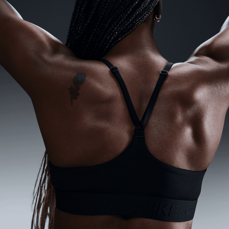 Women's Indy Light Support Padded Adjustable Sports Bra (010 - Black/Black)