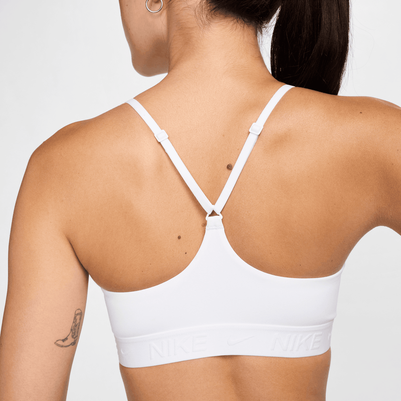 Women's Indy Light Support Padded Adjustable Sports Bra (100 - White/Stone Mauve)