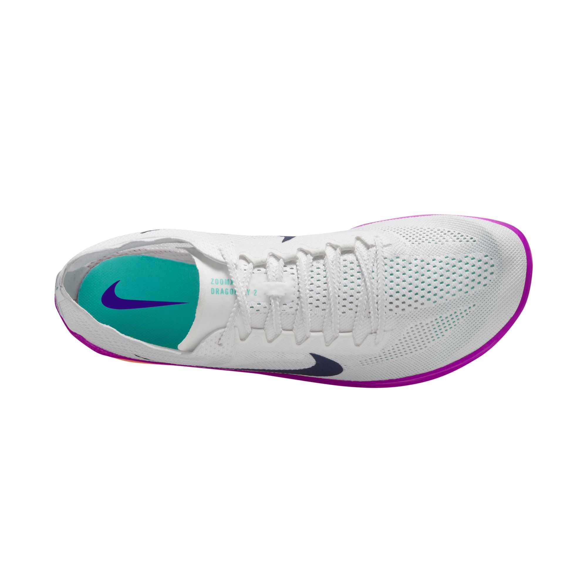 Unisex Dragonfly 2 (100 - White/Obsidian-Hyper Turq-Fire Pink