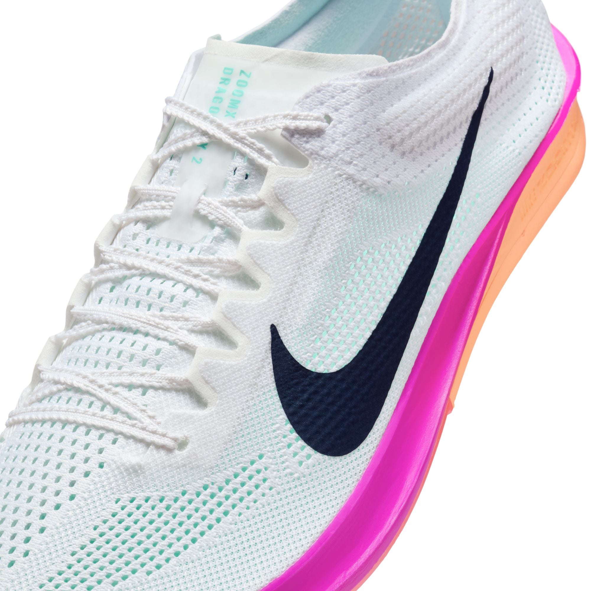 Unisex Dragonfly 2 (100 - White/Obsidian-Hyper Turq-Fire Pink