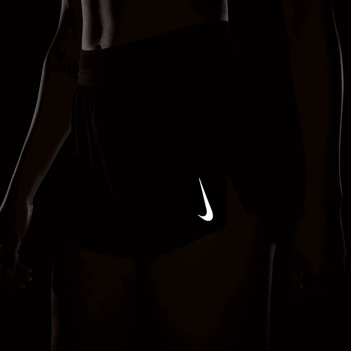 Women's DRI-FIT ADV Aeroswift Mid-Rise Brief-Lined 3" Running Shorts (010 - Black/White)
