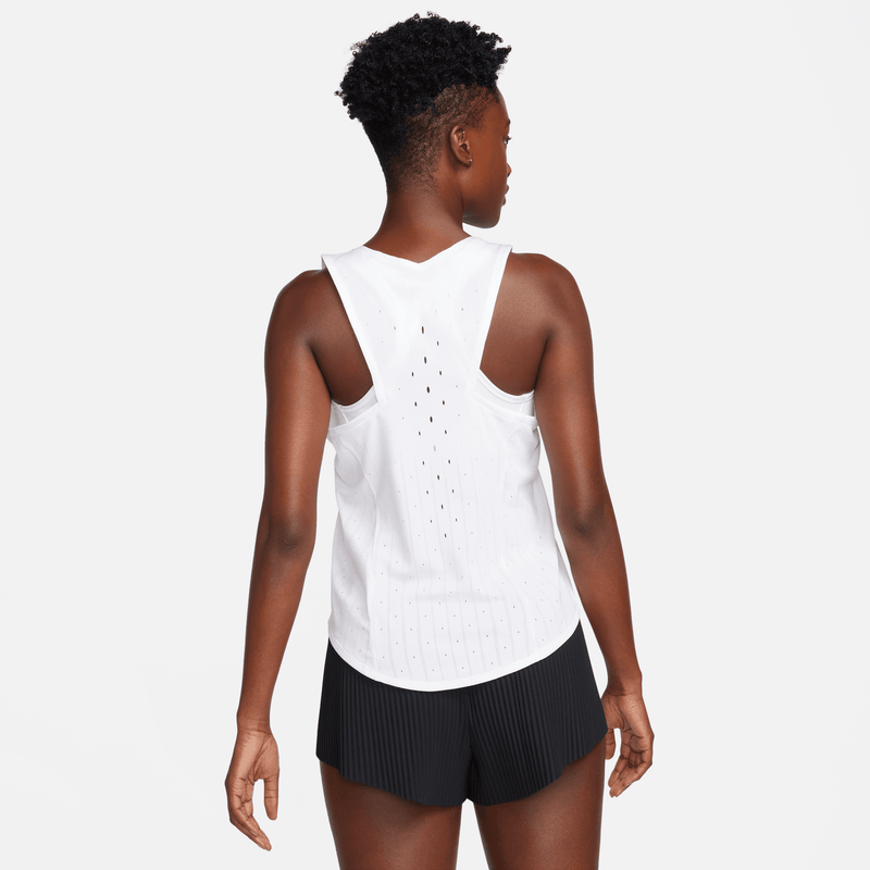 Women's AeroSwift DRI-FIT ADV Running Singlet (100 - White/Black)
