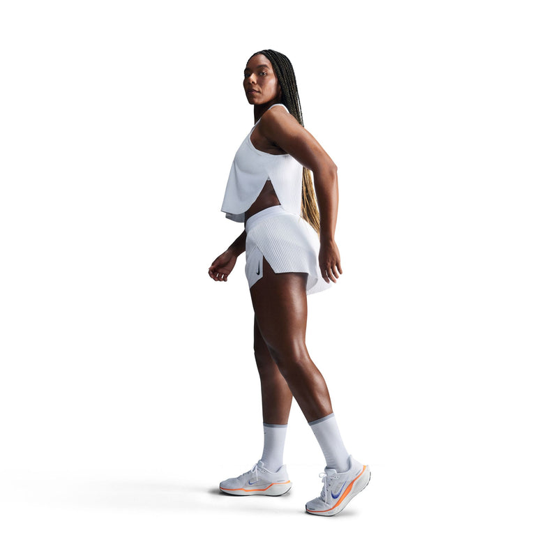 Women's AeroSwift Women's Dri-FIT ADV Cropped Running Tank Top (100 - White/Black)