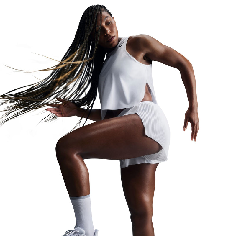 Women's AeroSwift Women's Dri-FIT ADV Cropped Running Tank Top (100 - White/Black)