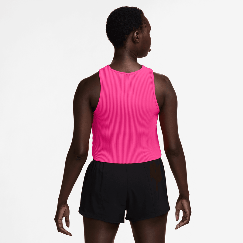 Women's AeroSwift Women's Dri-FIT ADV Cropped Running Tank Top (645 - Hyper Pink/Black)