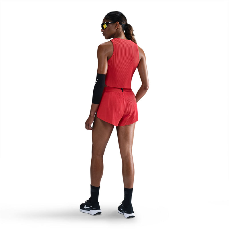 Women's AeroSwift Women's Dri-FIT ADV Cropped Running Tank Top (696 - LT Crimson/Black)