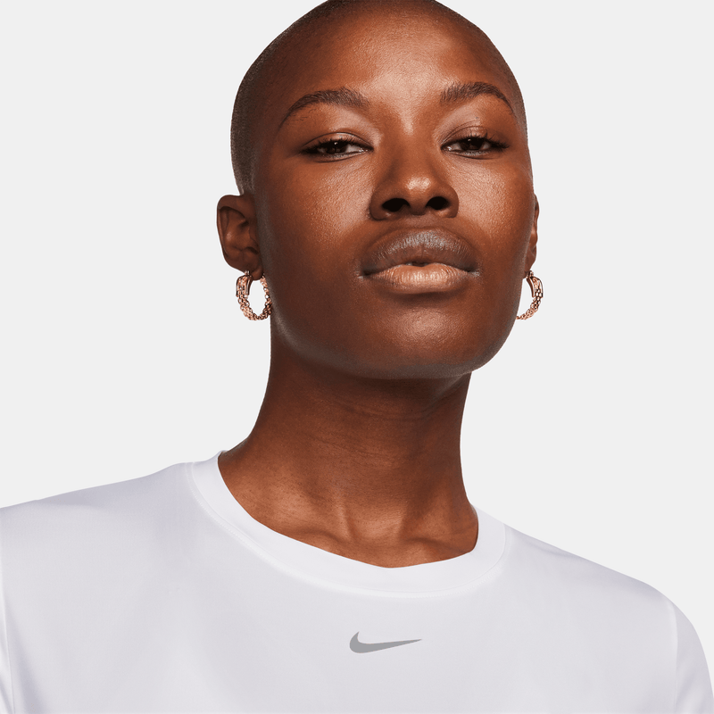 Women's One Classic DRI-FIT Sort-Sleeve Top (100 - White/Black)