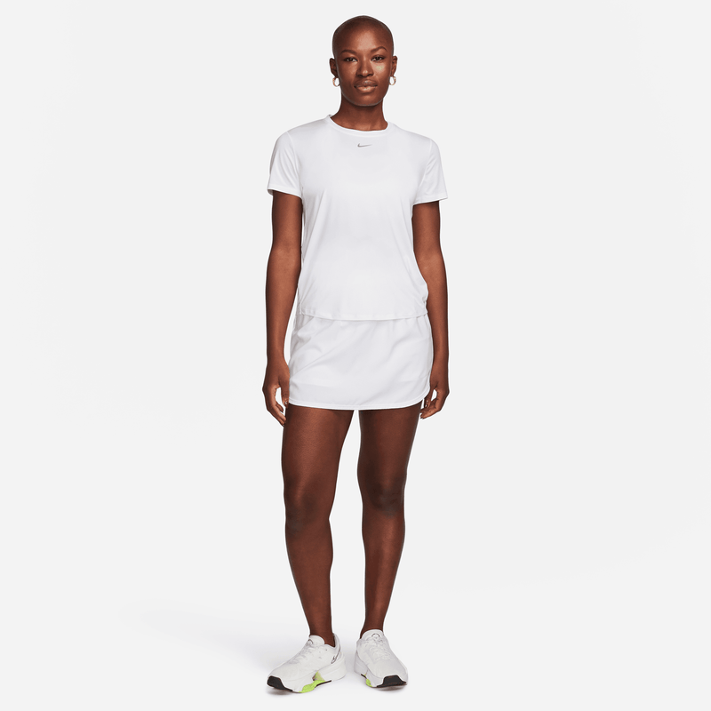 Women's One Classic DRI-FIT Sort-Sleeve Top (100 - White/Black)