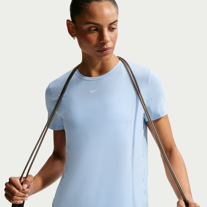 Women's One Classic Dri-FIT Sort-Sleeve Top (408 - Hydrogen Blue/White)
