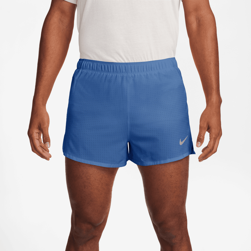 Men's Dri-FIT Fast 3" Brief-Lined Running Shorts (411 - Comet Blue/Black/Reflective Silver)