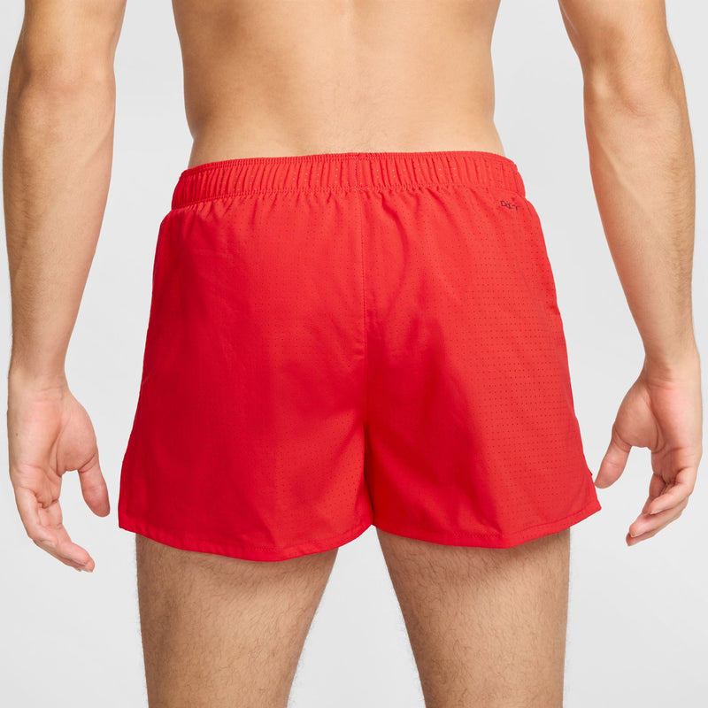 Men's Dri-FIT Fast 3" Brief-Lined Running Shorts (696 - LT Crimson/Black/Reflective Silver)