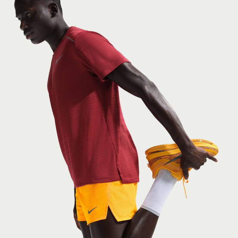 Men's Dri-FIT Fast 3" Brief-Lined Running Shorts (845 - Laser Orange/Black/Reflective Silver)