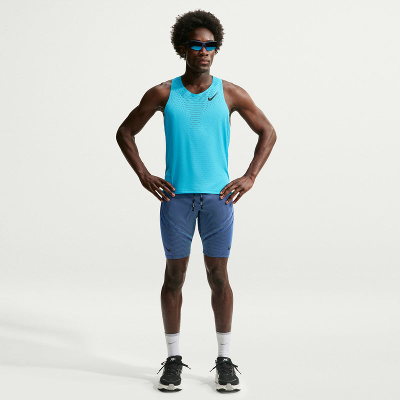 Men's Aeroswift DRI-FIT ADV Running 1/2 Length Tights (416 - Baltic Blue/Black/Old Royal/Black)