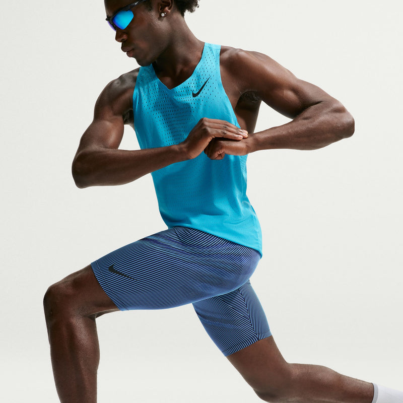 Men's Aeroswift DRI-FIT ADV Running 1/2 Length Tights (416 - Baltic Blue/Black/Old Royal/Black)