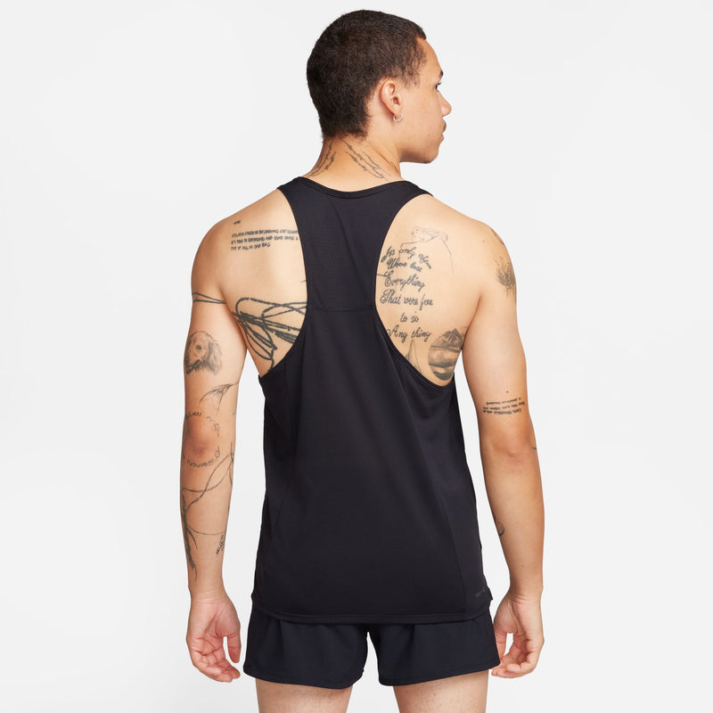 Men's Fast Dri-FIT Running Singlet (010 - Black/ Reflective Silver)