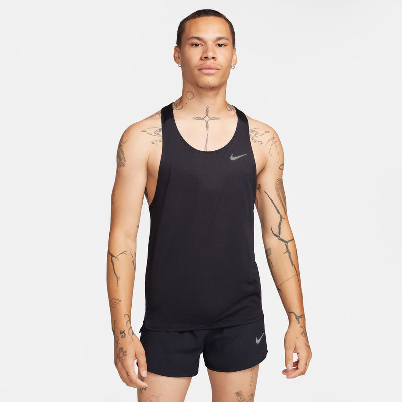 Men's Fast Dri-FIT Running Singlet (010 - Black/ Reflective Silver)