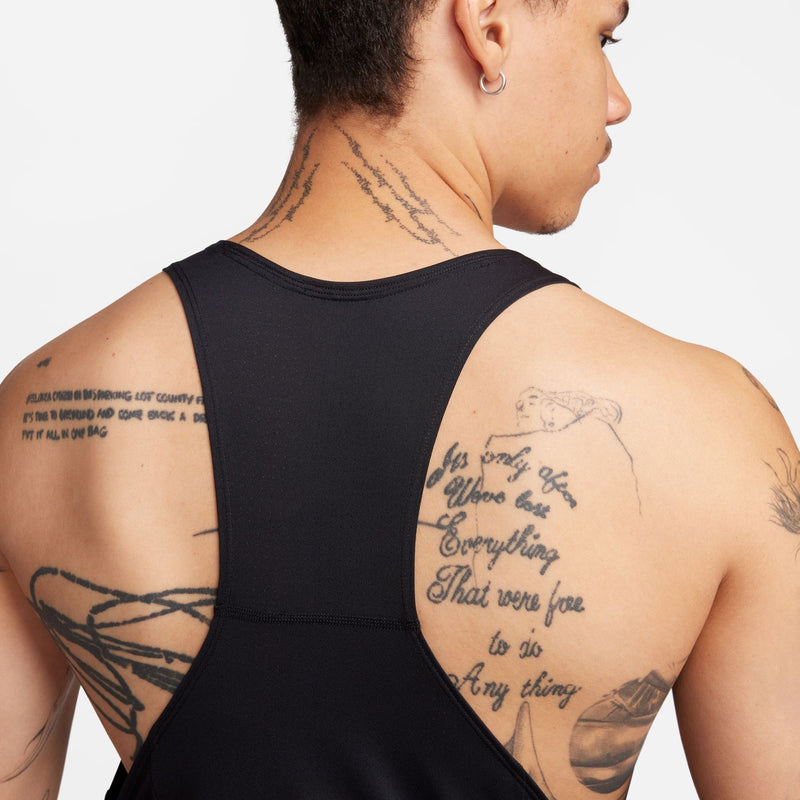 Men's Fast Dri-FIT Running Singlet (010 - Black/ Reflective Silver)