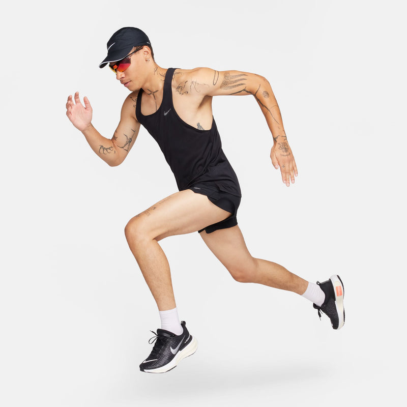 Men's Fast Dri-FIT Running Singlet (010 - Black/ Reflective Silver)
