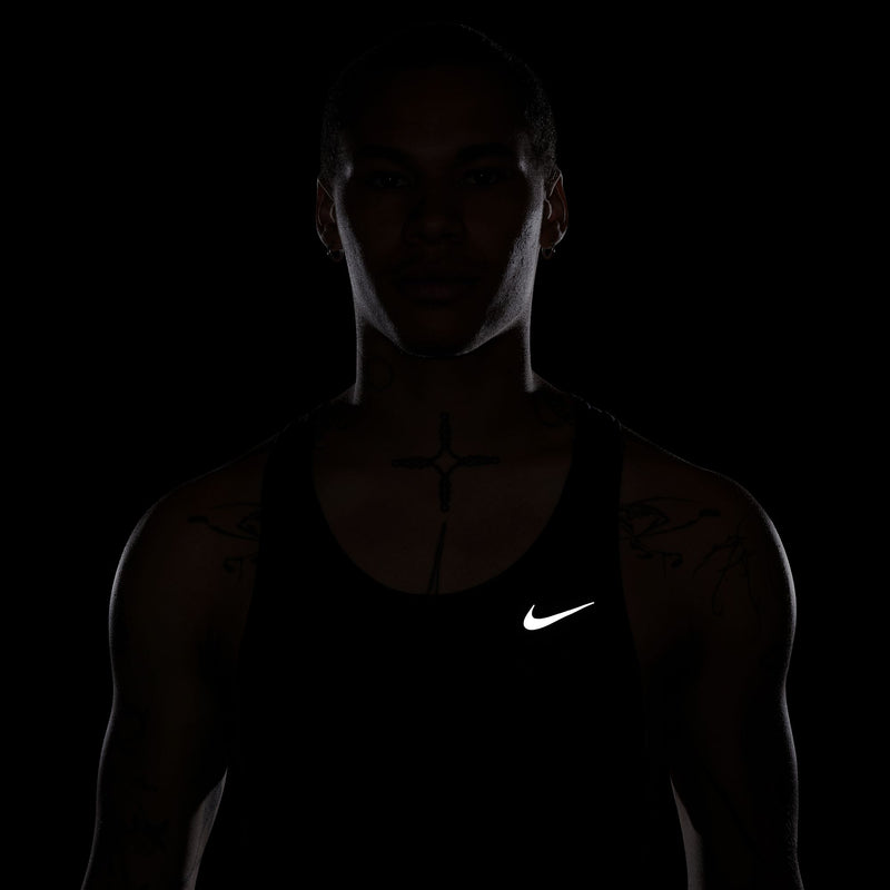 Men's Fast Dri-FIT Running Singlet (010 - Black/ Reflective Silver)