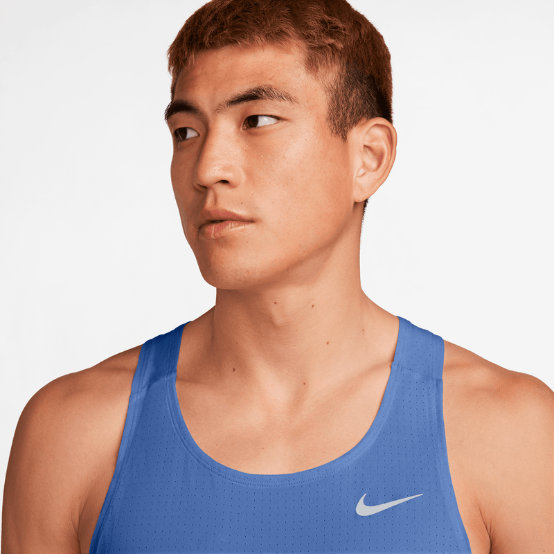 Men's Fast Dri-FIT Running Singlet (411 - Comet Blue/Reflective Silver)