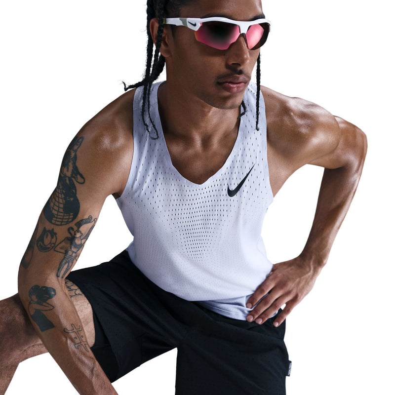 Men's AeroSwift Dri-FIT ADV Running Singlet (057 - Ghost/Black)