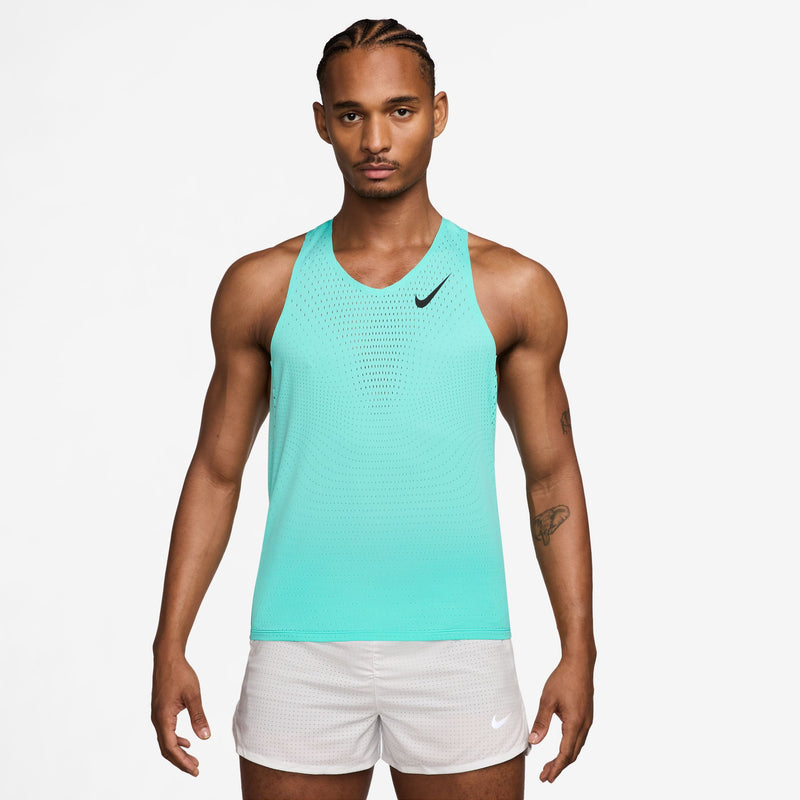 Men's AeroSwift Dri-FIT ADV Running Singlet (354 - Hyper Turquoise/Black)