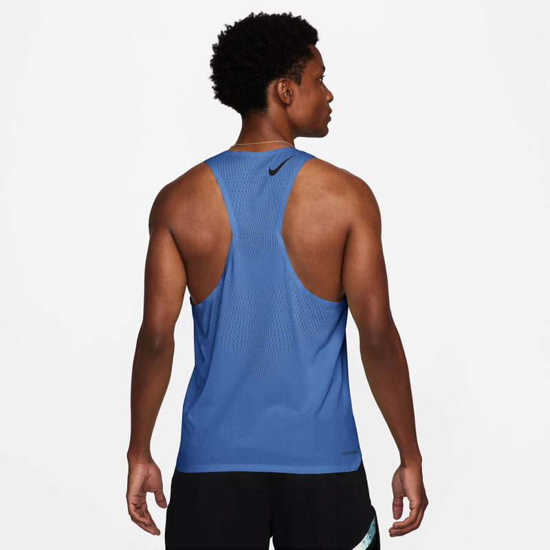 Men's AeroSwift Dri-FIT ADV Running Singlet (411 - Comet Blue/Black)
