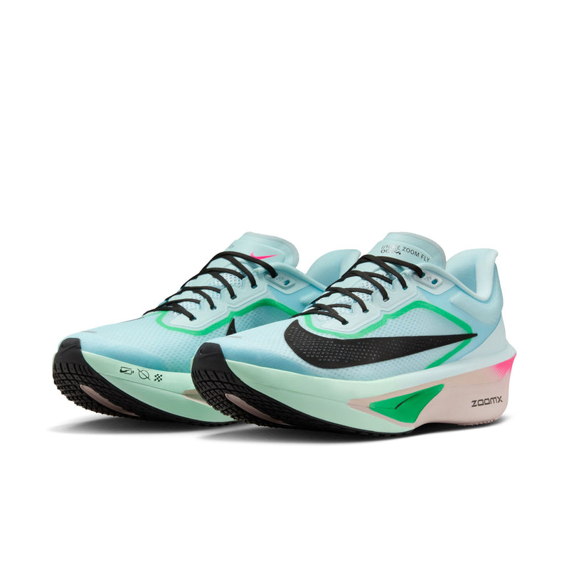 Men’s Zoom Fly 6 (402 - Glacier Ice/Black-Hyper Pink-Green Shock)
